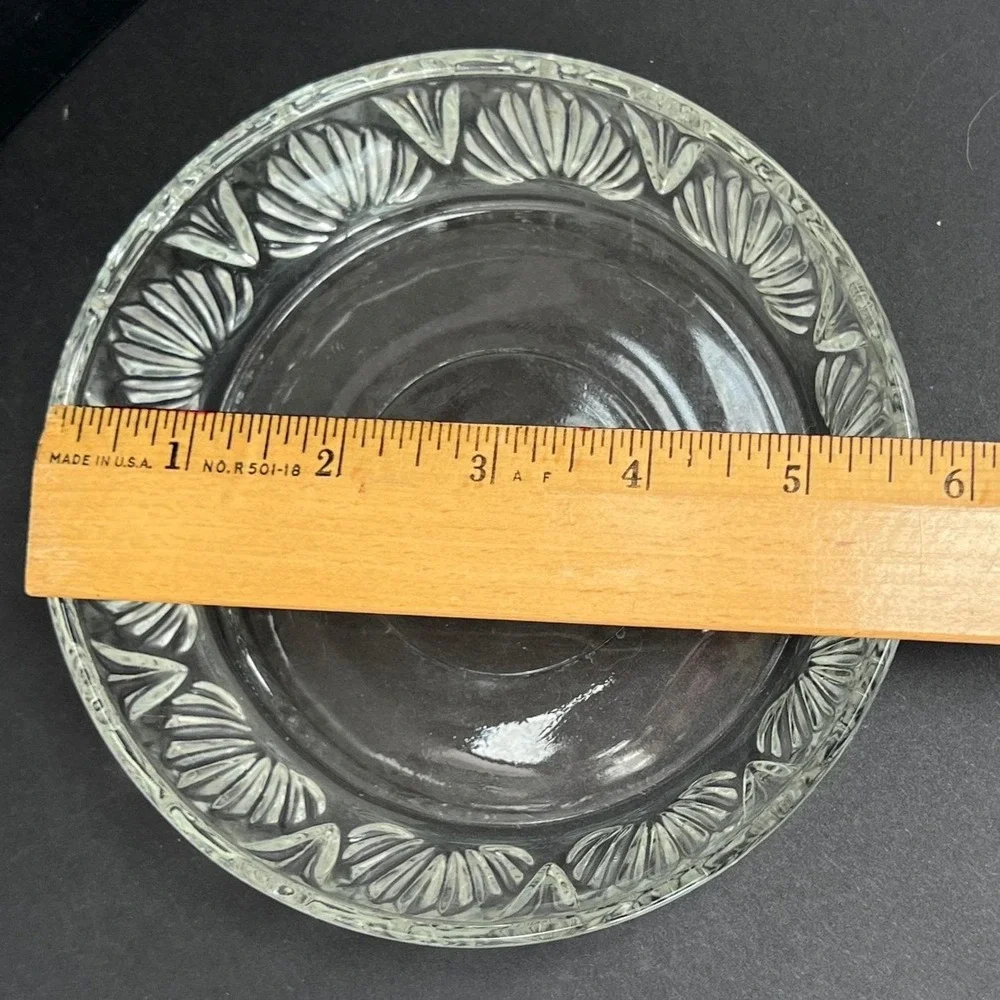 Glass Bowl Avon Fan Pattern Vintage 5 5 inch Clear Decorative Dish Home Decor